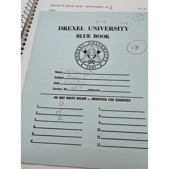 Physics Laboratory Manual With Computer Simulations 1992 Ed. Drexel University - Picture 15 of 15